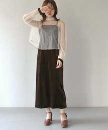 CLEIO | 【CLEIO】ボウタイチュールロングドレス(ワンピース)