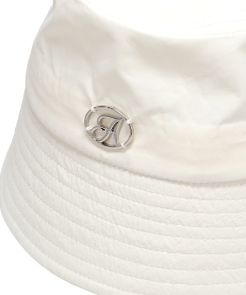 atmos pink（アトモスピンク）の「atmos pink ナイロンバケットハット（ハット・レディース・アイボリー/ブラック・FREE）」の8枚目の写真