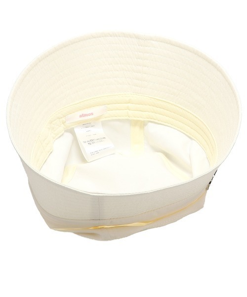 atmos pink（アトモスピンク）の「atmos pink ナイロンバケットハット（ハット・レディース・アイボリー/ブラック・FREE）」の10枚目の写真