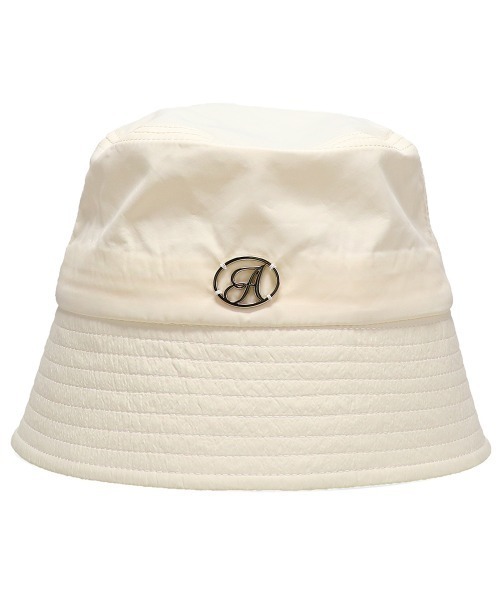 atmos pink（アトモスピンク）の「atmos pink ナイロンバケットハット（ハット・レディース・アイボリー/ブラック・FREE）」の3枚目の写真