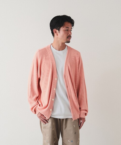 ビームス  カーディガン BEAMS（ビームス）FUTURE ARCHIVE / 編み柄 CARDIGAN（トップス