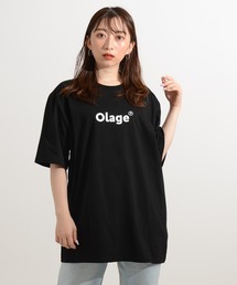 GGD SELECT | ★ユニセックスデザイン★ Olageロゴ 刺繍オーバーサイズT(Tシャツ/カットソー)