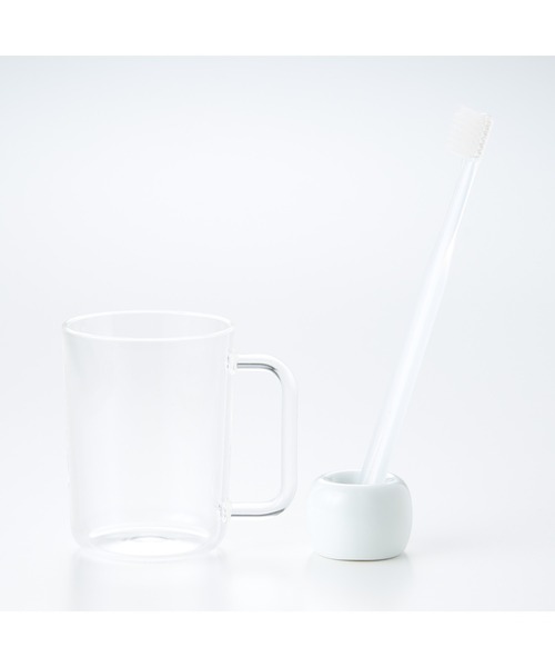 無印良品（ムジルシリョウヒン）の「アクリル手付コップ　約直径６５×８５ｍｍ（オーラルケア/歯磨きグッズ・レディース・クリア・FREE）」の3枚目の写真