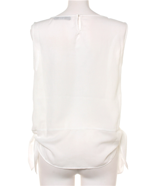 AZUL by moussy（アズールバイマウジー）の「サイド結びノースリPO（タンクトップ・レディース・オフホワイト/ネイビー・MEDIUM/SMALL）」の4枚目の写真