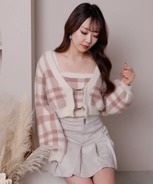 LIPSERVICE（リップサービス）の「マルチパターンアンサンブルニット（ニット/セーター・レディース・ブラウン/ベージュ/ブラック・FREE）」の5枚目の写真