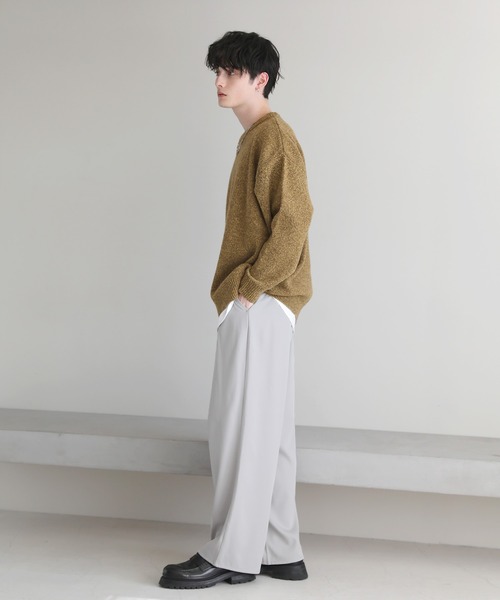 ASTRONOMY(アストロノミー)の「モヘアライクメランジシャギーニット(ニット/セーター・メンズ・ブラウン系/ブラック系/ベージュ系/イエロー系/グレー系/ブルー系/ブルー系2・L/S/M/XL)」の12枚目の写真