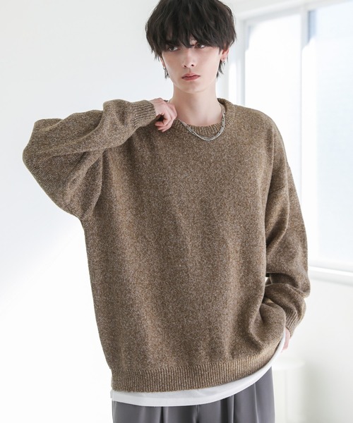 ASTRONOMY(アストロノミー)の「モヘアライクメランジシャギーニット(ニット/セーター・メンズ・ブラウン系/ブラック系/ベージュ系/イエロー系/グレー系/ブルー系/ブルー系2・L/S/M/XL)」の21枚目の写真