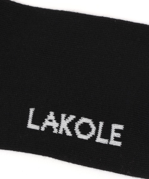 LAKOLE(ラコレ)の「イニシャル刺繍ソックス / 970303(ソックス/靴下・レディース・サンドグレー/ブラック/オフホワイト/ブルー・FREE)」の8枚目の写真