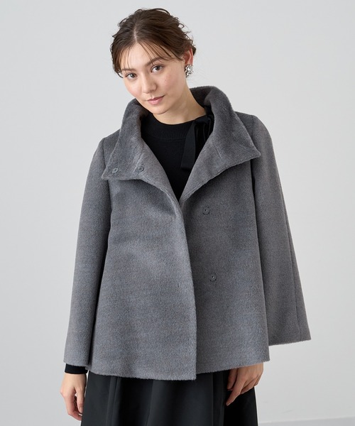 ANAYI ショートコート　ファー付き　アルパカシャギーコート ANAYI｜アルパカシャギーショートコート | Rakuten Fashion(楽天