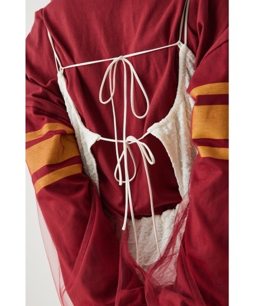 RODEO CROWNS WIDE BOWL(ロデオクラウンズワイドボウル)の「膨れジャガードキャミワンピース(ワンピース・レディース・ブラック/ライトイエロー/アイボリー・FREE)」の16枚目の写真