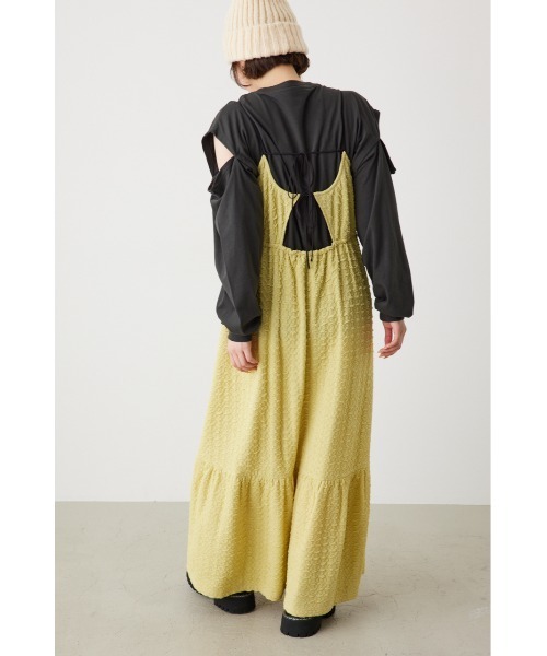 RODEO CROWNS WIDE BOWL(ロデオクラウンズワイドボウル)の「膨れジャガードキャミワンピース(ワンピース・レディース・ブラック/ライトイエロー/アイボリー・FREE)」の22枚目の写真