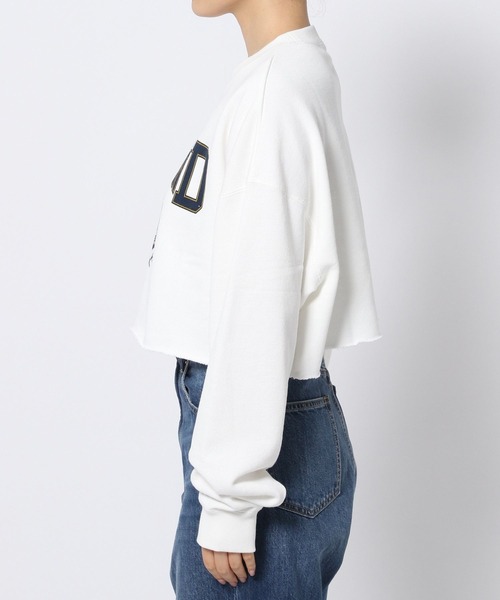 LOWRYS FARM(ローリーズファーム)の「アメフトカレッジショートLS 976829(スウェット・レディース・アイボリー/グレー/チャコールグレー/グリーン・FREE)」の22枚目の写真