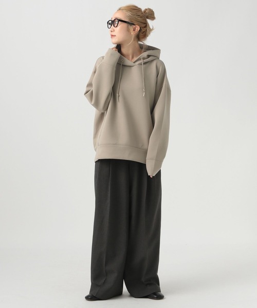 BAYFLOW（ベイフロー）の「【小さめサイズ】ダンボールパーカー（パーカー・レディース・オフホワイト/ブルー/モカ/チャコール・SMALL/MEDIUM）」の13枚目の写真