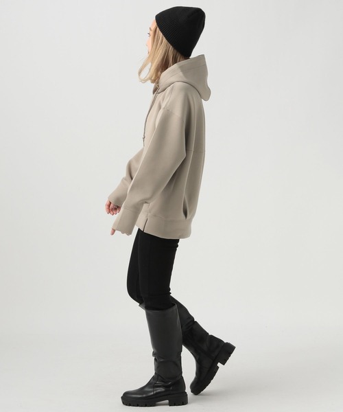 BAYFLOW（ベイフロー）の「【小さめサイズ】ダンボールパーカー（パーカー・レディース・オフホワイト/ブルー/モカ/チャコール・SMALL/MEDIUM）」の15枚目の写真