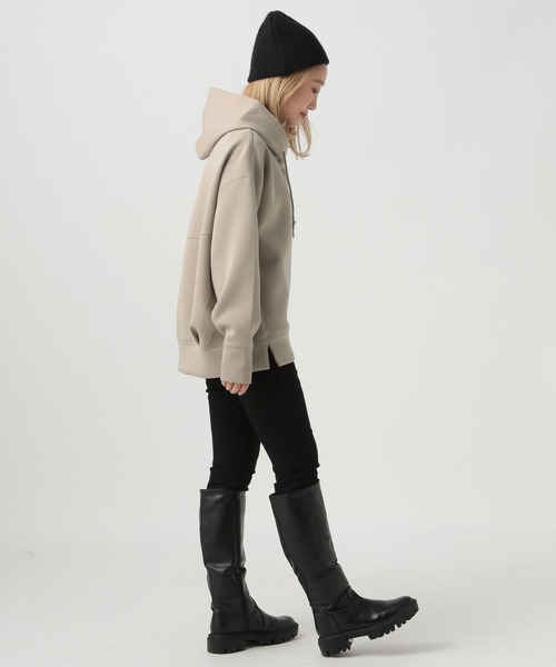 BAYFLOW（ベイフロー）の「【小さめサイズ】ダンボールパーカー（パーカー・レディース・オフホワイト/ブルー/モカ/チャコール・SMALL/MEDIUM）」の16枚目の写真