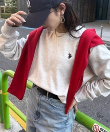 U.S. POLO ASSN.（ユーエスポロアッスン）の「【U.S. POLO ASSN.】新色追加 ダブルフェイスロイヤルスウェット メンズ、ウィメンズで着れるサイズ展開！ セットアップパンツ＆フーディジップパーカー展開あり（スウェット）」