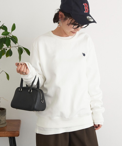 U.S. POLO ASSN.(ユーエスポロアッスン)の「【U.S. POLO ASSN.】新色追加 ダブルフェイスロイヤルスウェット メンズ、ウィメンズで着れるサイズ展開! セットアップパンツ&フーディジップパーカー展開あり(スウェット・レディース・ネイビー/ブラック/グレー/ホワイト/バーガンディー/グリーン/アッシュグレー/ピンク・S/M/L/XL/XS)」の11枚目の写真