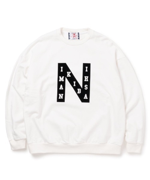 SON OF THE CHEESE（サノバチーズ）の「【SON OF THE CHEESE（サノバチーズ）】“NAMIKIBASHI” Crew Neck Sweat（スウェット・メンズ・ブラック/ホワイト・X-LARGE/MEDIUM/LARGE）」の3枚目の写真