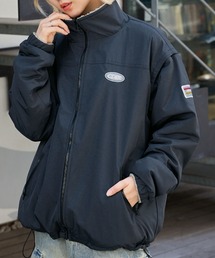 【CODDERR】4WAY リバーシブル 袖脱着 スタンドネックボアブルゾン/ベストダークネイビー