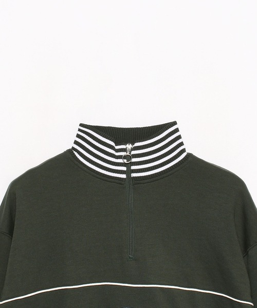 FILA(フィラ)の「【FILA】リブラインハーフ ZIP プルオーバー(スウェット・メンズ・ブラック/ブルー/カーキ・M/L/LL)」の21枚目の写真