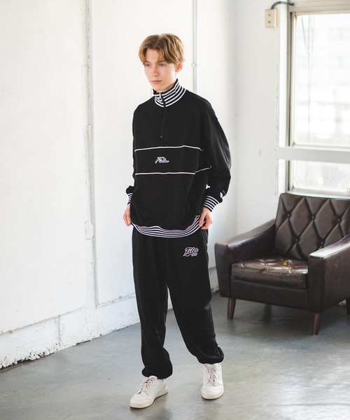 FILA(フィラ)の「【FILA】リブラインハーフ ZIP プルオーバー(スウェット・メンズ・ブラック/ブルー/カーキ・M/L/LL)」の15枚目の写真