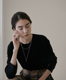 SALON adam et rope' | ベロアロングスリーブTシャツ【セットアップ対応・洗える】(Tシャツ/カットソー)