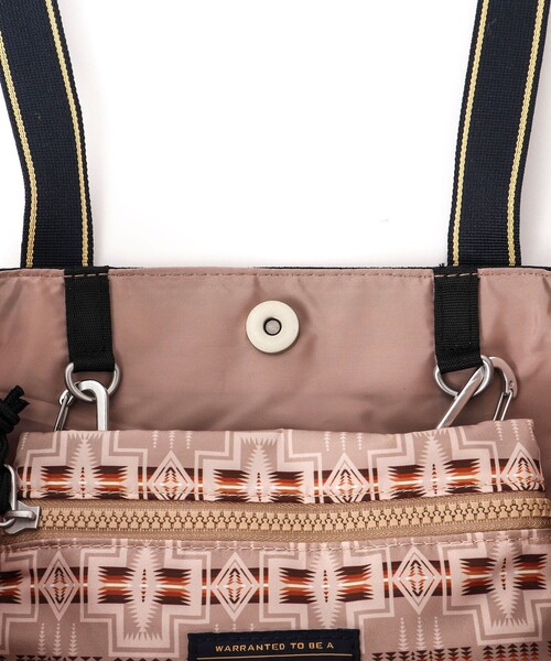 PENDLETON（ペンドルトン）の「【PENDLETON/ ペンドルトン】LOGOTAPE TOTE 233030（トートバッグ・メンズ・ブラック/ベージュ・FREE）」の10枚目の写真