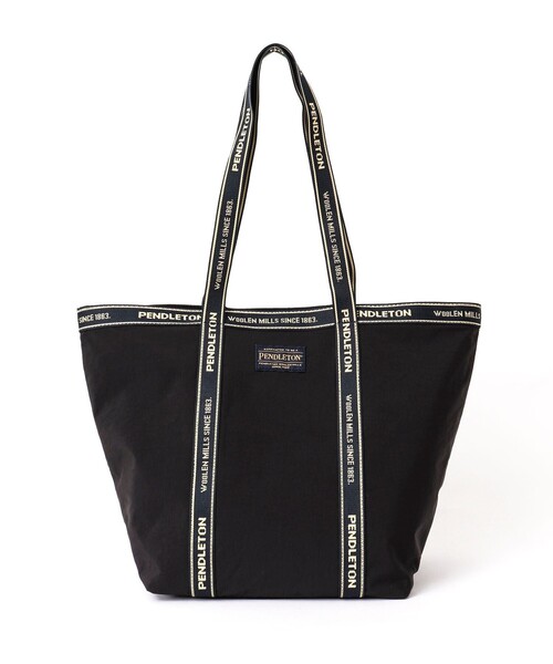 PENDLETON（ペンドルトン）の「【PENDLETON/ ペンドルトン】LOGOTAPE TOTE 233030（トートバッグ・メンズ・ブラック/ベージュ・FREE）」の14枚目の写真