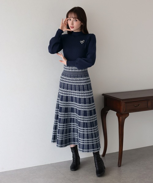 未使用☆カスリチェックジャガードワンピース☆プランテーション SENSE OF PLACE by URBAN RESEARCH ワンピース チェック