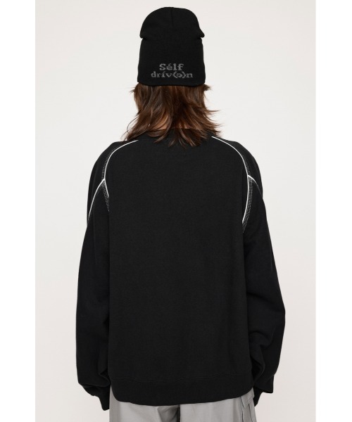 SLY（スライ）の「PIPING STITCH RAGLAN SW パイピング ステッチ ラグラン スウェット（スウェット・レディース・ターコイズブルー/杢グレー/ブラック・FREE）」の8枚目の写真