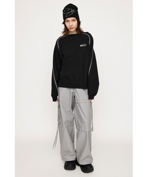 SLY（スライ）の「PIPING STITCH RAGLAN SW パイピング ステッチ ラグラン スウェット（スウェット・レディース・ターコイズブルー/杢グレー/ブラック・FREE）」の5枚目の写真