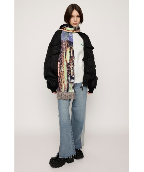 SLY（スライ）の「PIPING STITCH RAGLAN SW パイピング ステッチ ラグラン スウェット（スウェット・レディース・ターコイズブルー/杢グレー/ブラック・FREE）」の11枚目の写真