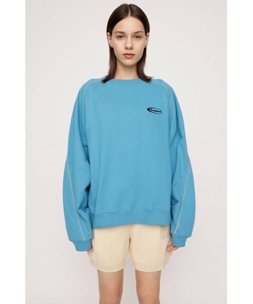 SLY（スライ）の「PIPING STITCH RAGLAN SW パイピング ステッチ ラグラン スウェット（スウェット・レディース・ターコイズブルー/杢グレー/ブラック・FREE）」の16枚目の写真