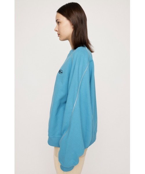 SLY（スライ）の「PIPING STITCH RAGLAN SW パイピング ステッチ ラグラン スウェット（スウェット・レディース・ターコイズブルー/杢グレー/ブラック・FREE）」の19枚目の写真