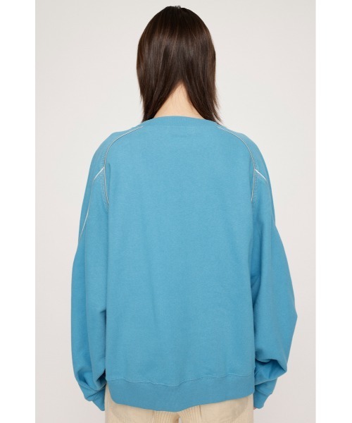 SLY（スライ）の「PIPING STITCH RAGLAN SW パイピング ステッチ ラグラン スウェット（スウェット・レディース・ターコイズブルー/杢グレー/ブラック・FREE）」の20枚目の写真