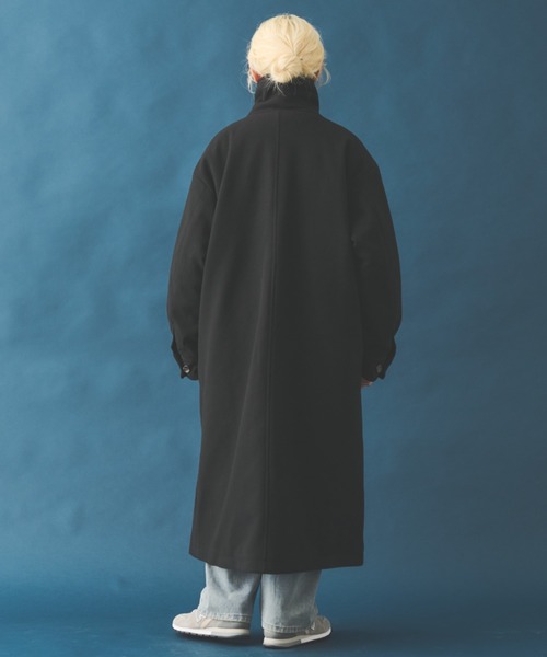 MERLOT（メルロー）の「スタンドネックダッフルコート（ダッフルコート・レディース・ブラック/アイボリー/キャメル・FREE）」の5枚目の写真