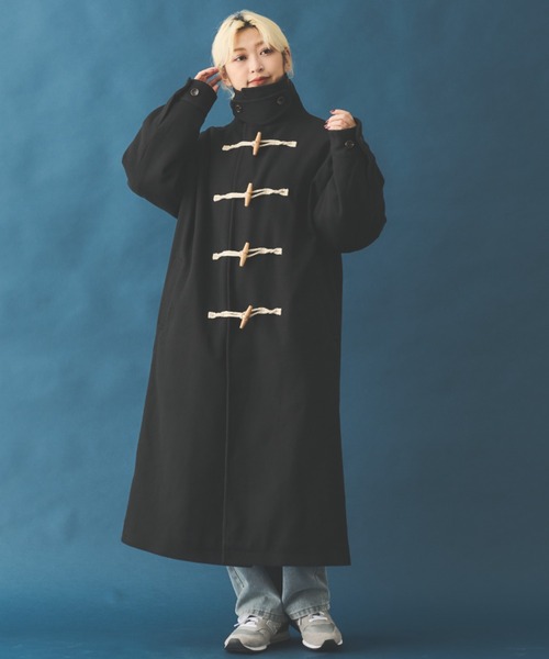 MERLOT（メルロー）の「スタンドネックダッフルコート（ダッフルコート・レディース・ブラック/アイボリー/キャメル・FREE）」の8枚目の写真