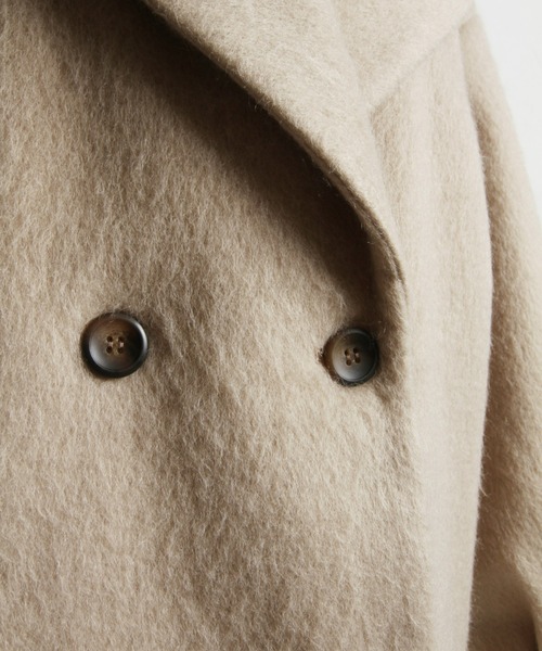 &. NOSTALGIA（アンドドットノスタルジア）の「【ZOZO限定】シャギーミドルコート（その他アウター・レディース・チャコールグレー/ブラック/グレイッシュベージュ・FREE）」の10枚目の写真