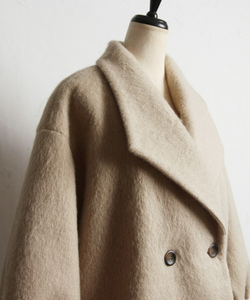 &. NOSTALGIA（アンドドットノスタルジア）の「【ZOZO限定】シャギーミドルコート（その他アウター・レディース・チャコールグレー/ブラック/グレイッシュベージュ・FREE）」の11枚目の写真