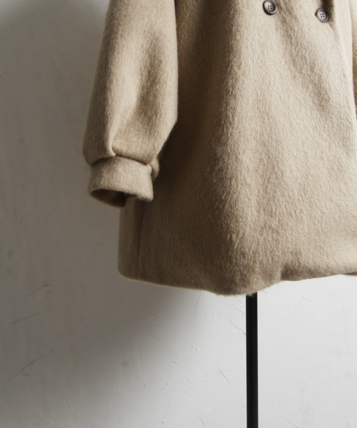 &. NOSTALGIA（アンドドットノスタルジア）の「【ZOZO限定】シャギーミドルコート（その他アウター・レディース・チャコールグレー/ブラック/グレイッシュベージュ・FREE）」の12枚目の写真