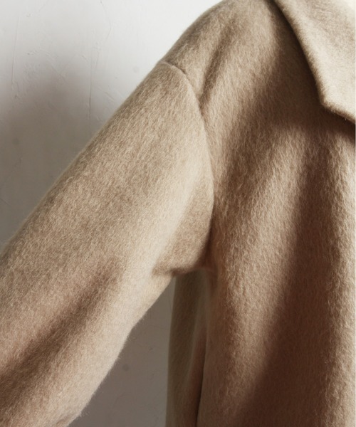 &. NOSTALGIA（アンドドットノスタルジア）の「【ZOZO限定】シャギーミドルコート（その他アウター・レディース・チャコールグレー/ブラック/グレイッシュベージュ・FREE）」の13枚目の写真