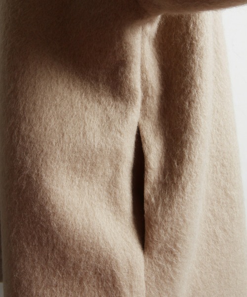 &. NOSTALGIA（アンドドットノスタルジア）の「【ZOZO限定】シャギーミドルコート（その他アウター・レディース・チャコールグレー/ブラック/グレイッシュベージュ・FREE）」の15枚目の写真