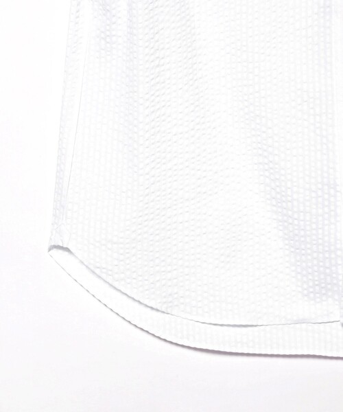 BEAMS F（ビームスエフ）の「BEAMS F / COOLMAX(R) シアサッカー ボタンダウンシャツ（ビジネスシャツ・メンズ・ホワイト/ネイビー・X-LARGE/LARGE/MEDIUM/SMALL）」の13枚目の写真