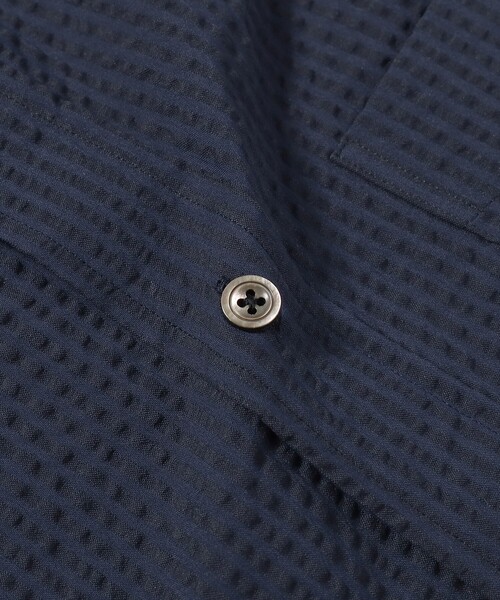 BEAMS F（ビームスエフ）の「BEAMS F / COOLMAX(R) シアサッカー ボタンダウンシャツ（ビジネスシャツ・メンズ・ホワイト/ネイビー・X-LARGE/LARGE/MEDIUM/SMALL）」の19枚目の写真