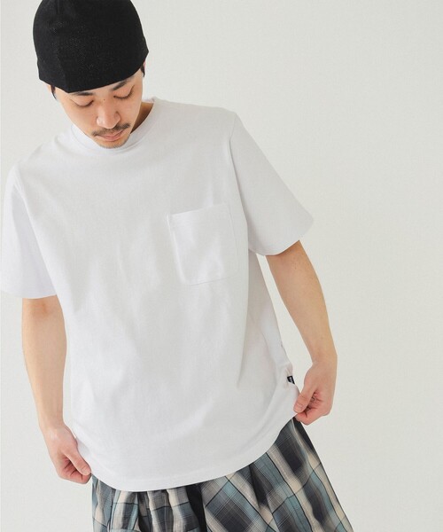 BEAMS(ビームス)の「BEAMS / ヘビーウエイト ポケット Tシャツ 24SS(Tシャツ/カットソー・メンズ・ブラック/オリーブ/ホワイト/ネイビー・S/M/L/XL)」の15枚目の写真