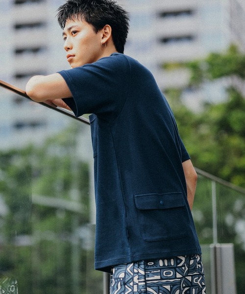 BEAMS(ビームス)の「BEAMS / ヘビーウエイト ポケット Tシャツ 24SS(Tシャツ/カットソー・メンズ・ブラック/オリーブ/ホワイト/ネイビー・S/M/L/XL)」の4枚目の写真