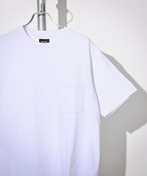 BEAMS(ビームス)の「BEAMS / ヘビーウエイト ポケット Tシャツ 24SS(Tシャツ/カットソー・メンズ・ブラック/オリーブ/ホワイト/ネイビー・S/M/L/XL)」の6枚目の写真