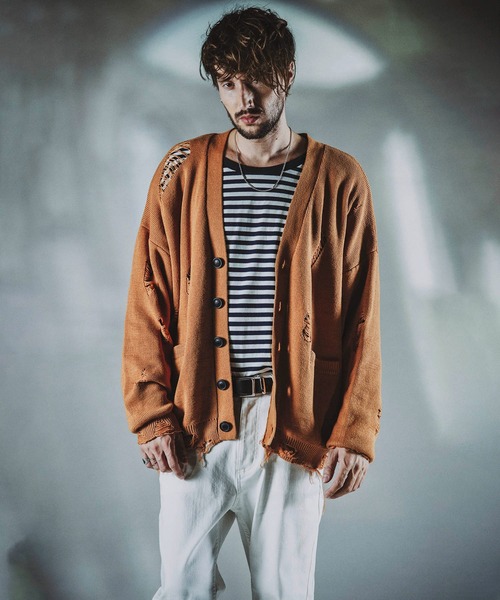 NO ID.（ノーアイディ）の「【NO ID.】Border U-Neck Long T-Shirt / ボーダー Uネック ロンT（Tシャツ/カットソー・メンズ・ブラック/ネイビー/グレー・1/2）」の11枚目の写真