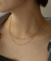 ORLEAN（オルレアン）の「【ORLEAN】 ２連華奢チェーンネックレス サージカルステンレス（ネックレス）」