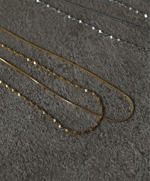 ORLEAN（オルレアン）の「【ORLEAN】 ２連華奢チェーンネックレス サージカルステンレス（ネックレス・レディース・ゴールド/シルバー・フリー）」の14枚目の写真